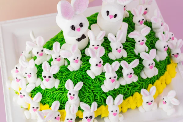 Gâteau lapin de Pâques . — Photo