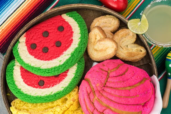 Diverse mexikanska bakverk. — Stockfoto