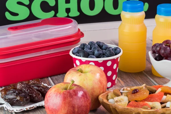 Lanche são de escola . — Fotografia de Stock