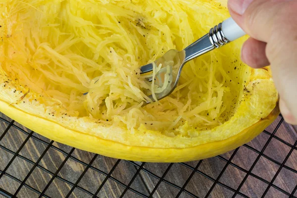 Roasted  spaghetti squash.