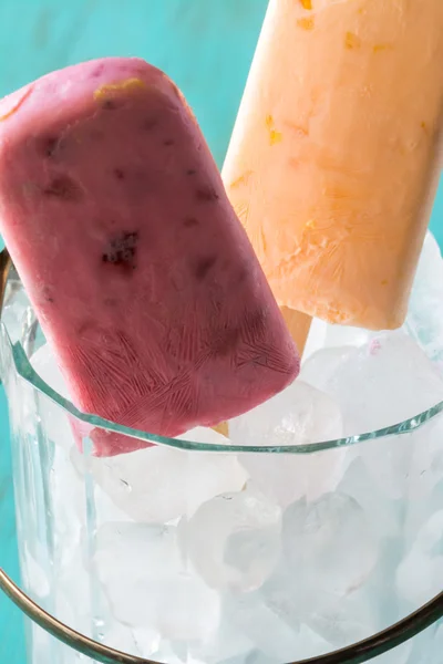 Assorted breakfast ice pops. — Stock Photo, Image