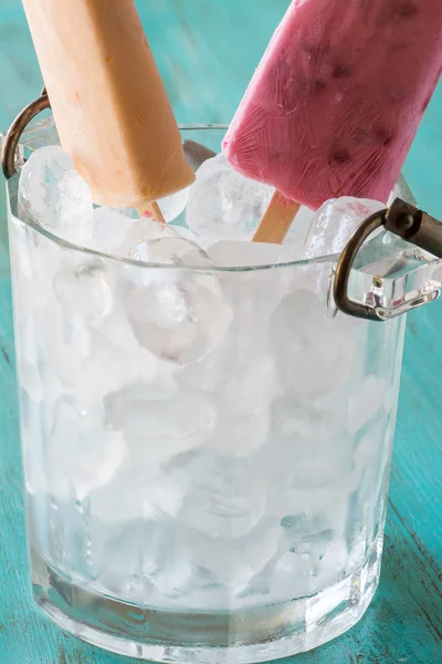 Assorted breakfast ice pops. — Stock Photo, Image