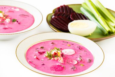 Cold beet root soup.