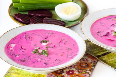 Cold beet root soup.