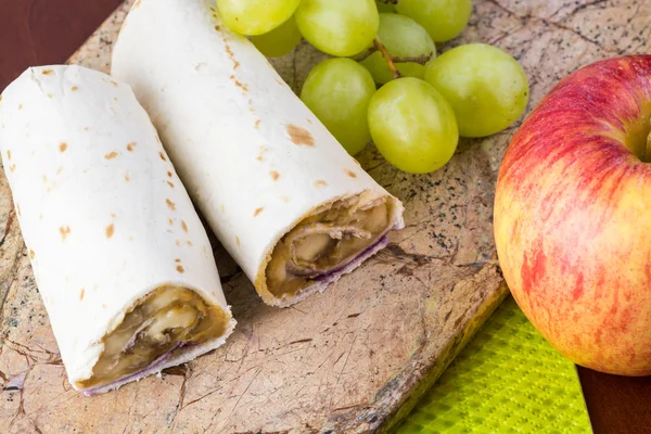 Okul Öğle Yemeği sandviç.