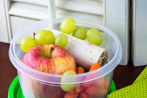 Caixa de almoço escolar. — Fotografia de Stock