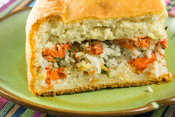 Torta de salmão . — Fotografia de Stock