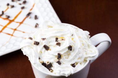 sıcak çikolata ile kupa.