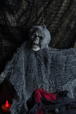 Cadılar Bayramı korkutucu dekorasyon.