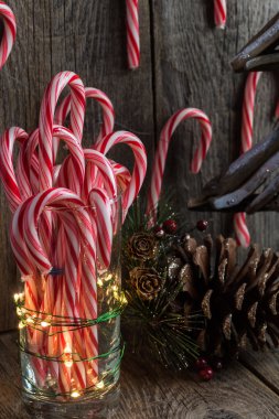 Noel şeker köpekler dekorasyon.