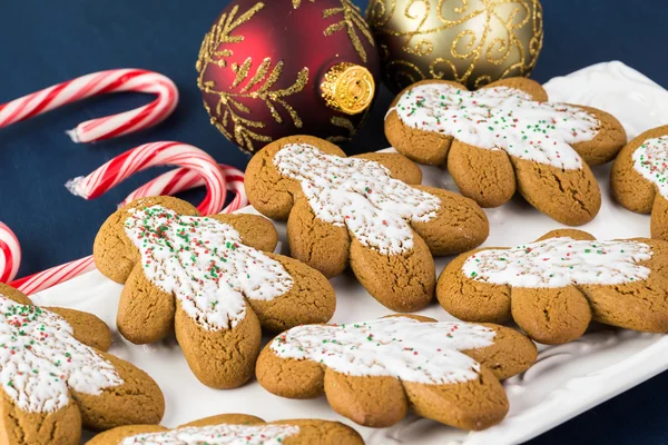 คุกกี้ขนมปังขิงคริสต์มาส . — ภาพถ่ายสต็อก