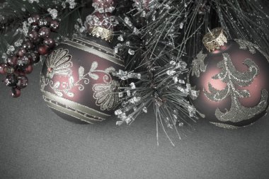 Dekorasyon için Noel ağacı Noel top süsler.