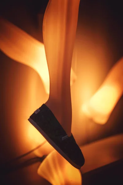 Lámpara Forma Pierna — Foto de Stock