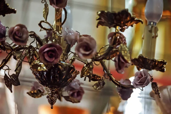 Beautiful Floral Decoration Lamp — Foto Stock
