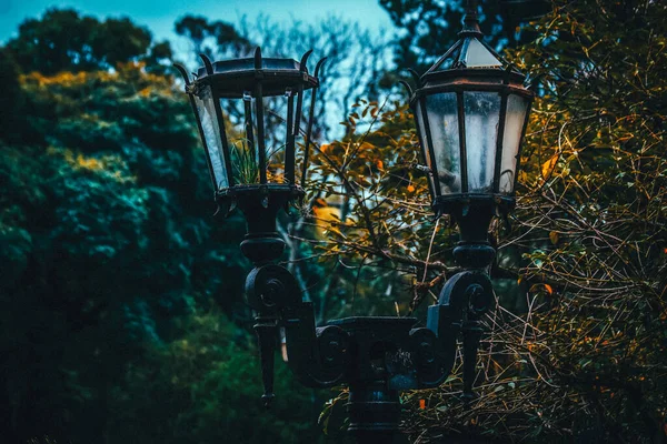 Lanterne Dans Réverbère — Photo