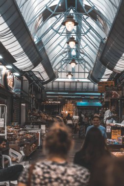 Buenos Aires 'in sokak hayatı, Arjantin. Sokaktaki insanlar