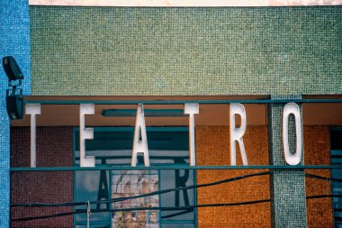 Buenos Aires, Arjantin 'deki binanın dış detayları.