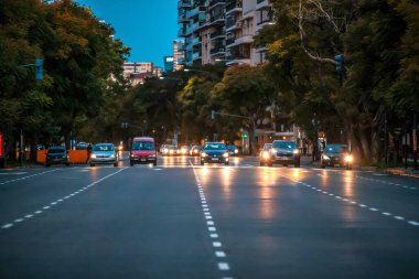 Buenos Aires 'teki sokak manzarası, Arjantin 