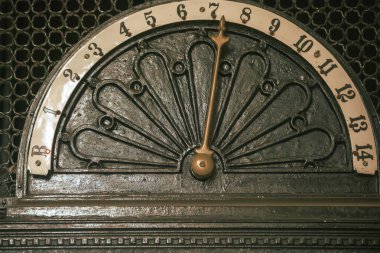 old vintage elevator detail