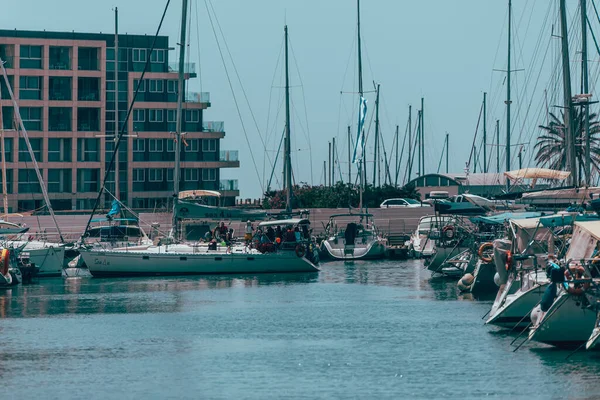 Yacht Barche Nel Porto Sozopol Burgas Italia — Foto Stock