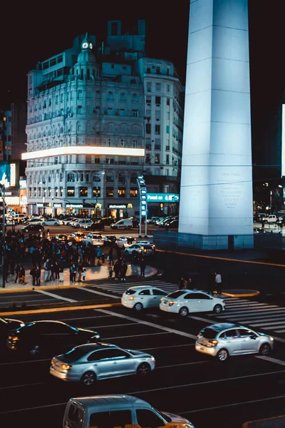 Vista Nocturna Ciudad Nueva York — Foto de Stock