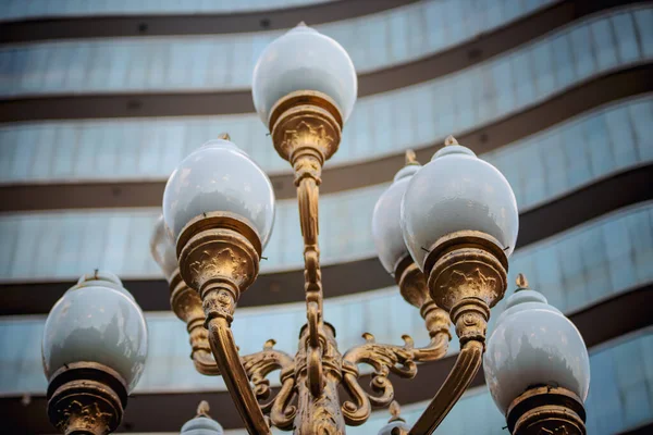 Uliczna Lampa Ulicach Miasta — Zdjęcie stockowe