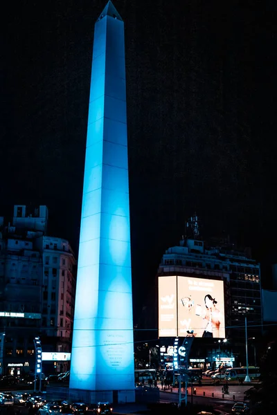 Vue Nocturne Ville Barcelone — Photo