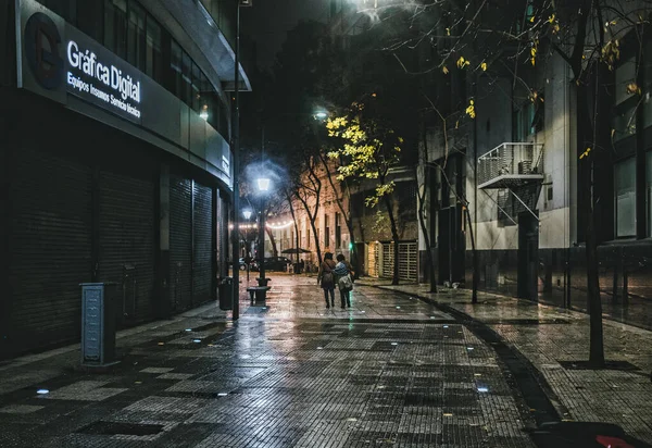 Buenos Aires Arjantin Ağustos 2019 Buenos Aires Şehir Merkezinde Gece — Stok fotoğraf