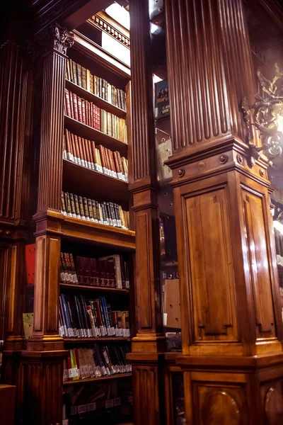 Wnętrze Starej Biblioteki Buenos Aires Argentyna — Zdjęcie stockowe