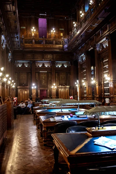 Innenraum Einer Alten Bibliothek Buenos Aires Argentinien — Stockfoto