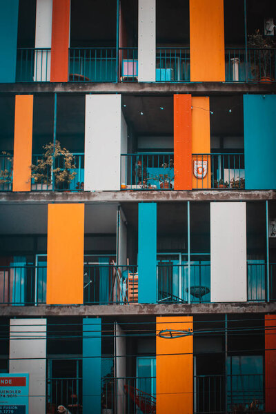 modern apartment building in the city