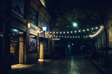 Buenos Aires 'teki sokak manzarası, Arjantin 