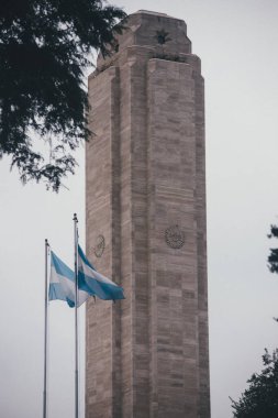 Rosario, Arjantin - 22 Ağustos 2019: Rosario Arjantin Bayrakları Anıtı.