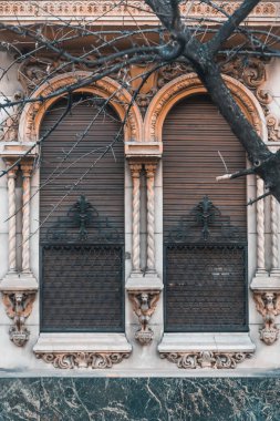 Venedik şehrinin eski penceresi