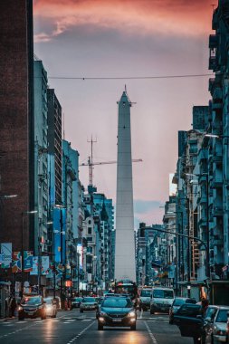 Buenos Aires 'teki sokak manzarası, Arjantin 