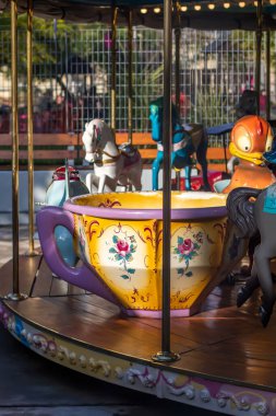 Buenos Aires, Arjantin - 3 Temmuz 2019: Buenos Aires Atlıkarınca.