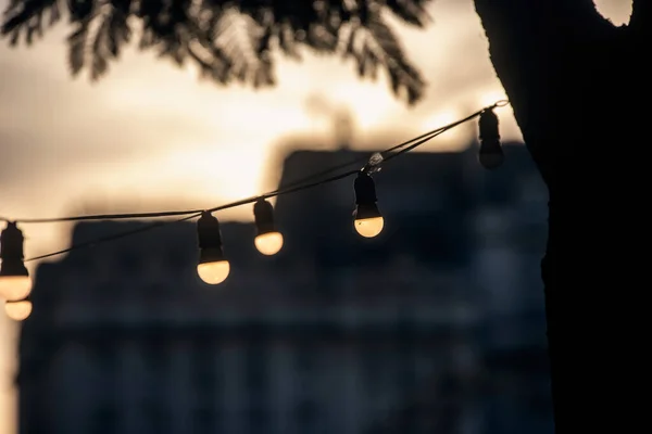 Şehrin Güzel Gece Manzarası — Stok fotoğraf