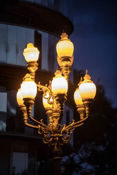 Вулична Лампа Місті — стокове фото