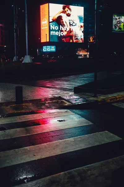 Buenos Aires Argentína 2019 Augusztus Éjszakai Felvételek Buenos Aires Belvárosában — Stock Fotó