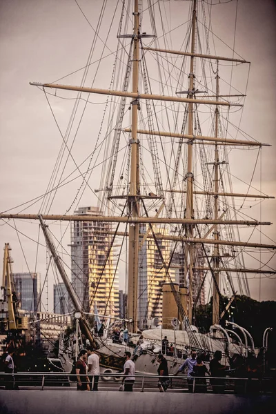 Sailing Ship Port Buenos Aires Argentina — стоковое фото