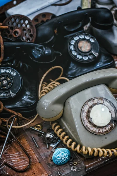 Old Vintage Telephone Table — Stock Photo, Image