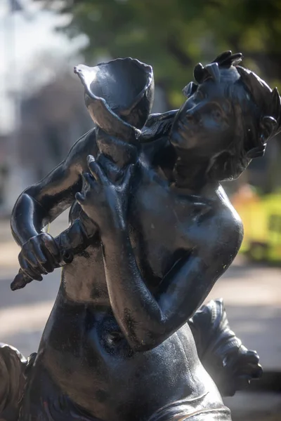 Estatua Piedra Hombre Parque — Foto de Stock