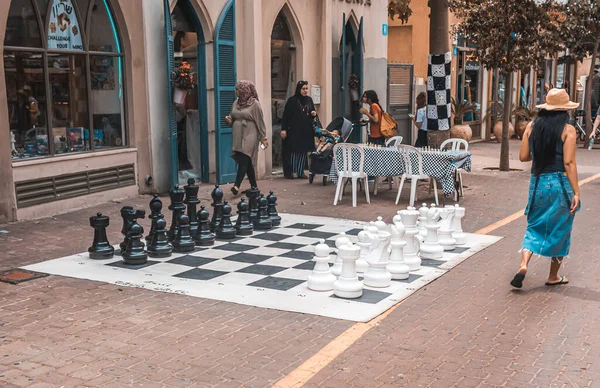 Big Chess Board Street Buenos Aires Argentina — 스톡 사진