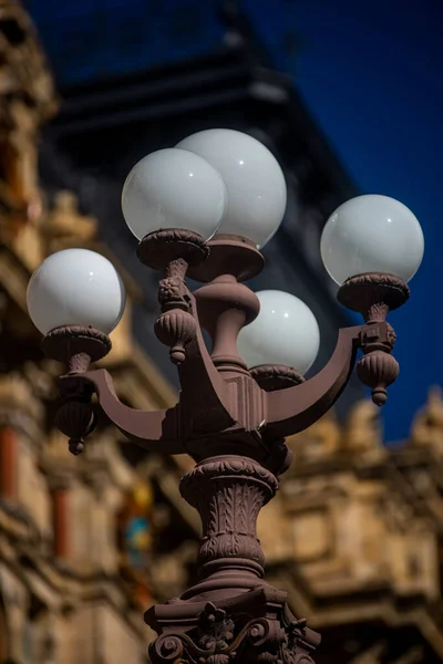 Straßenlaterne Der Stadt — Stockfoto