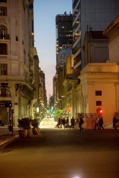 Visão Noturna Cidade Barcelona — Fotografia de Stock