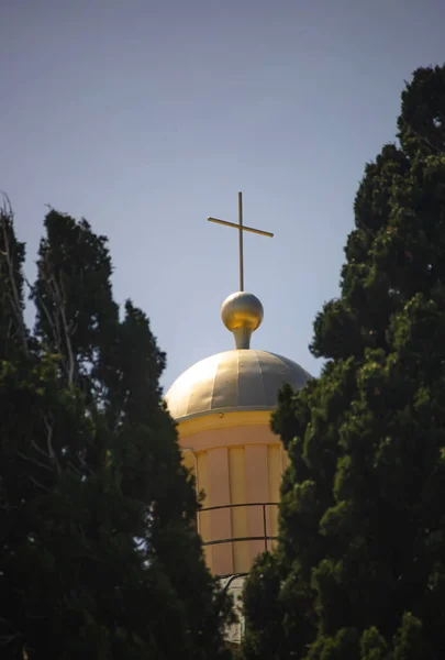 Εκκλησία Στην Πόλη Της Μπαρτσελόνα — Φωτογραφία Αρχείου