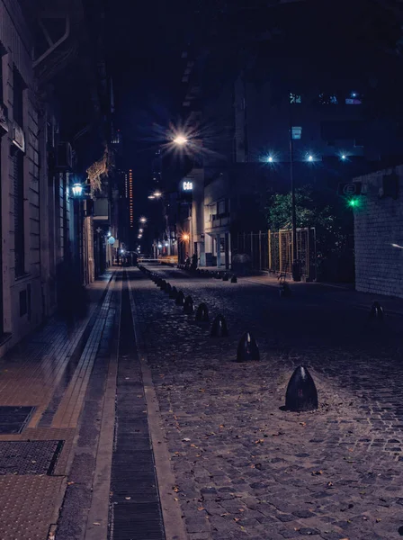 Nachtzicht Van Stad Van Hoofdstad Van Meest Beroemde Bezienswaardigheid Avond — Stockfoto