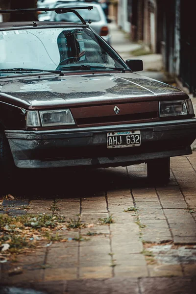 Oude Vintage Auto Stad — Stockfoto