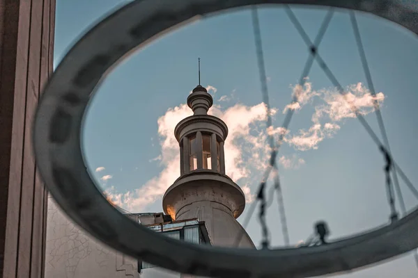 Detalhe Fachada Edifício Histórico Velho — Fotografia de Stock