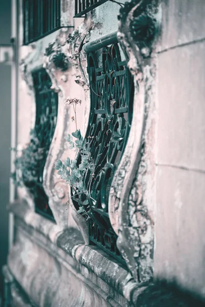 Detalle Fachada Del Antiguo Edificio Histórico — Foto de Stock